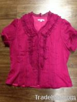 Used ladies silk blouse