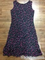 used ladies silk one-piece dress