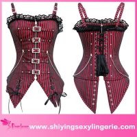 new arrival wholesale women red overbust sexy corset