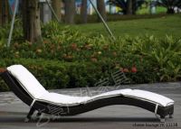 rattan outdoor furniture / garden furniture sun lounger