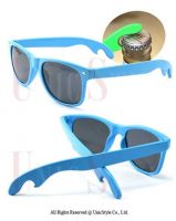 #20011 Wayfarer sunglasses with beer bottle opener CE UV400 travel accessories function giveaways
