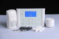 LCD display GSM&PSTN touch keypad home security alarm system