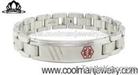 titanium  medical ID bracelet