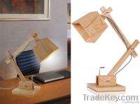 Handicraft Modern Style Wood Table Lamp For Home Decoration