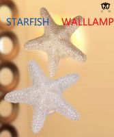 wholesale stone powder wall lamp starfish lamp living children room lamp LED halogen energy saving lamp