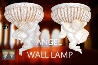 wholesale stone powder wall lamp angel lamp living children room lamp LED halogen energy saving lamp