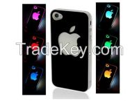 New arrival LED LCD Color Changed Sense Flash light Case Cover for App