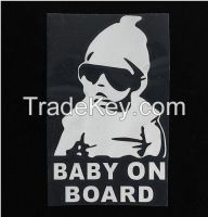 Cool Baby on Board Car Sticker  Decal Children