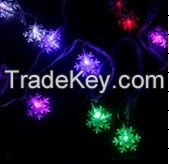 10 m 60 lamps snowflake pendant lights