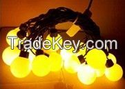 4cm large bulb string lights -yellow