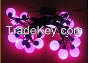 4cm large bulb string lights -Pink