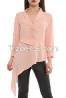 fashionable assymetric women blouses tops shirts in Turkey