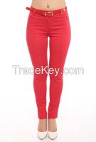 women skinny trousers for summer in different colors