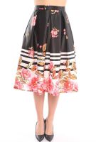 Wholesale A-Line Flower Print Women Skirts 
