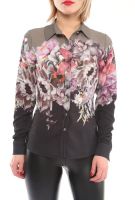 Wholesale Women Blouses With Long Sleeves and Flower Prints