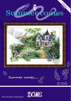 DOME cross stitch kit for summer village