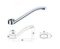 YS Brand Kitchen Spout Series-sink Spout, SS Stainless Steel Brass Faucet Spouts, Tap Spout