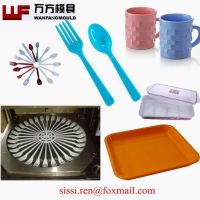 Plastic spoon fork knife injection mould,plastic spoon mold,plastic household appliance molding