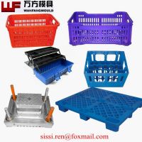 Plastic crate mould,plastic turnover mold,plastic pallet tray molding,crate moulding