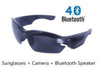 Hot! 1080P Bluetooth Sunglasses with mini camera and Speaker
