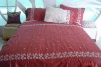 hand embroidery bed sheet