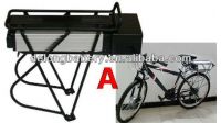 China manufacturer factory price OEM/ODM electric 48v 10A/12Ah bicycle li ion battery with rear rack shape