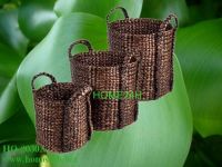 Water Hyacinth Basket S/3