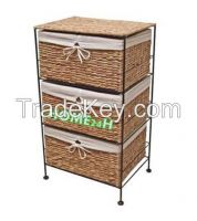 New product Water Hyacinth Living Room Cabinets Basket Storage Vietnam crafts