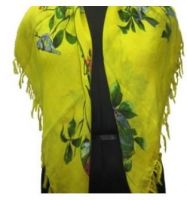 BIRD SCARF YELLOW