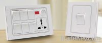 pakistan 6Gang switch with multi socket with dimmer