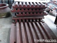 hot selling jaw crusher spare parts jaw plate