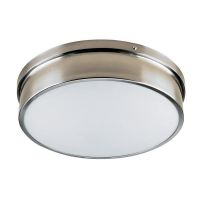 2014 New Ceiling mount 12inch Opal Frosted Glass Satin Nickel Clip