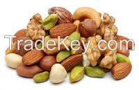 ALMOND NUTS, BRAZIL NUTS, CASHEW NUTS, CHESTNUT, MACADAMIA NUTS, PECAN NUTS, PINE NUTS, PISTACHIOS NUTS AND WALNUTS