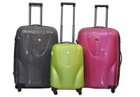 Hot selling trolley ABS+PC 3 pcs travel luggage bag