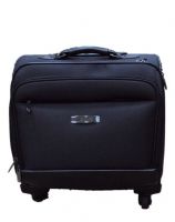 2014 high grade polyester trolley laptop luggage case