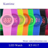 Jelly Plastic led touch watch for children