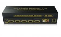 1x4 HDMI splitter 4k support with audio output