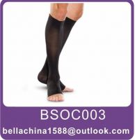 compression knee high open toe sockstherapy socks