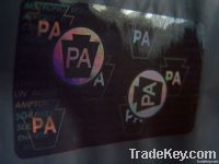 Custom PA Hologram Overlay with Transparent Film