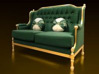 Royal Golden Aluminium Frame Luxury Classic Design Arabian Style Elegant Living Room Home Furniture Sofa Malaysia