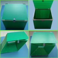 Foldable polypropylene corrugated shipping box