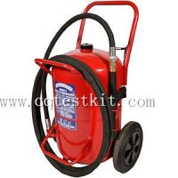 Non-portable dry power fire extinguisher