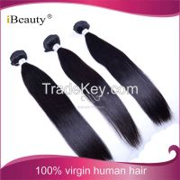 Natural  straight hair  100% human peruvian virgin hair,wholesale virgin peruvian hair