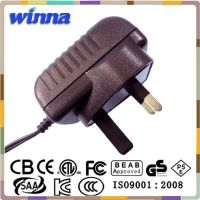 UL,CE,FCC,GS,PSE,CEC V Level 18W UK switching power adapter