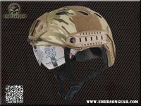 EMERSON FAST Tactical Helmet PJ TYPE helmet with goggles MC color