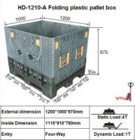 folding plastic pallet box 1200*1000*975