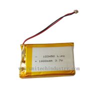 Rechargeable lithium polymer battery 103450 3.7V 1800mAh lipo batteries