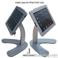 metal case locked frame display desktop holder stand for iPad 2/3/4