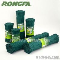 green color soft twist tie / plant binding ties / plastic twist ties f