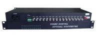 16-Channel Video to Fiber Converter for CCTV Security Surceillance